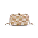 36269ML Roxie Straw Clutch With Chain Strap - MiMi Wholesale