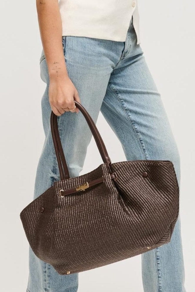 36773A Kaia Straw Tote Bag - MiMi Wholesale
