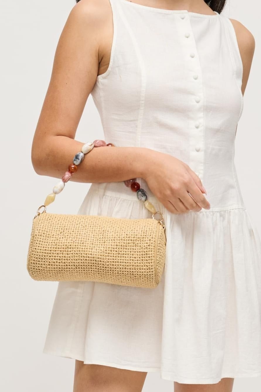36991A Rachel Straw Clutch - MiMi Wholesale