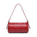 36991C Rachel Croc Cylinder Shoulder Bag - MiMi Wholesale