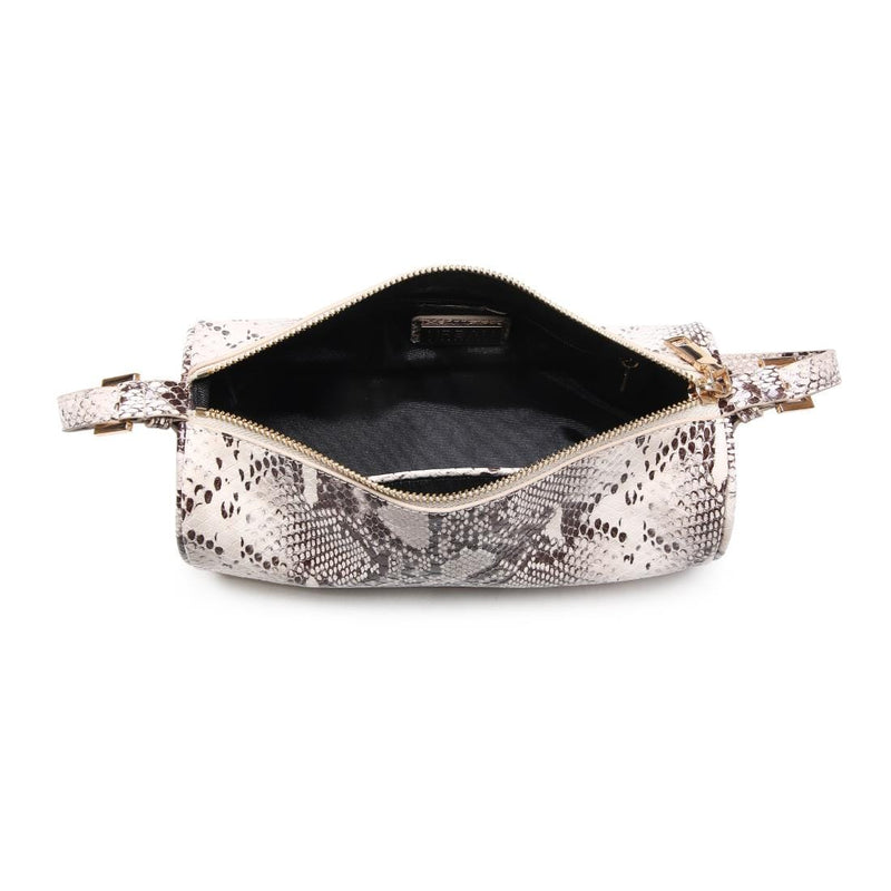 36991S Rachel Snake Cylinder Shoulder Bag - MiMi Wholesale