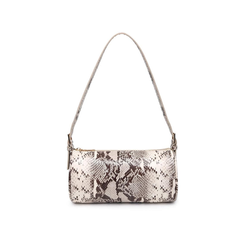 36991S Rachel Snake Cylinder Shoulder Bag - MiMi Wholesale
