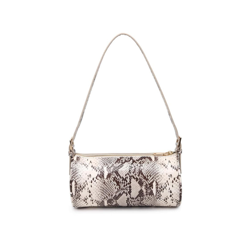 36991S Rachel Snake Cylinder Shoulder Bag - MiMi Wholesale