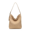 37052B Alethea Straw Hobo/Tote Bag - MiMi Wholesale