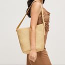 37052B Alethea Straw Hobo/Tote Bag - MiMi Wholesale
