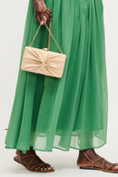 37221 Serenity Straw Clutch With Chain Strap - MiMi Wholesale