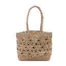 37337 Briar Flower Straw Tote Bag - MiMi Wholesale