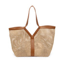 37580 Naida Straw Tote Bag With Removable Pouch - MiMi Wholesale