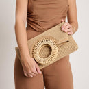 37788ML Tessa Straw Crossbody/Tote Bag - MiMi Wholesale