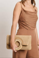 37788ML Tessa Straw Crossbody/Tote Bag - MiMi Wholesale