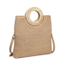 37788ML Tessa Straw Crossbody/Tote Bag - MiMi Wholesale