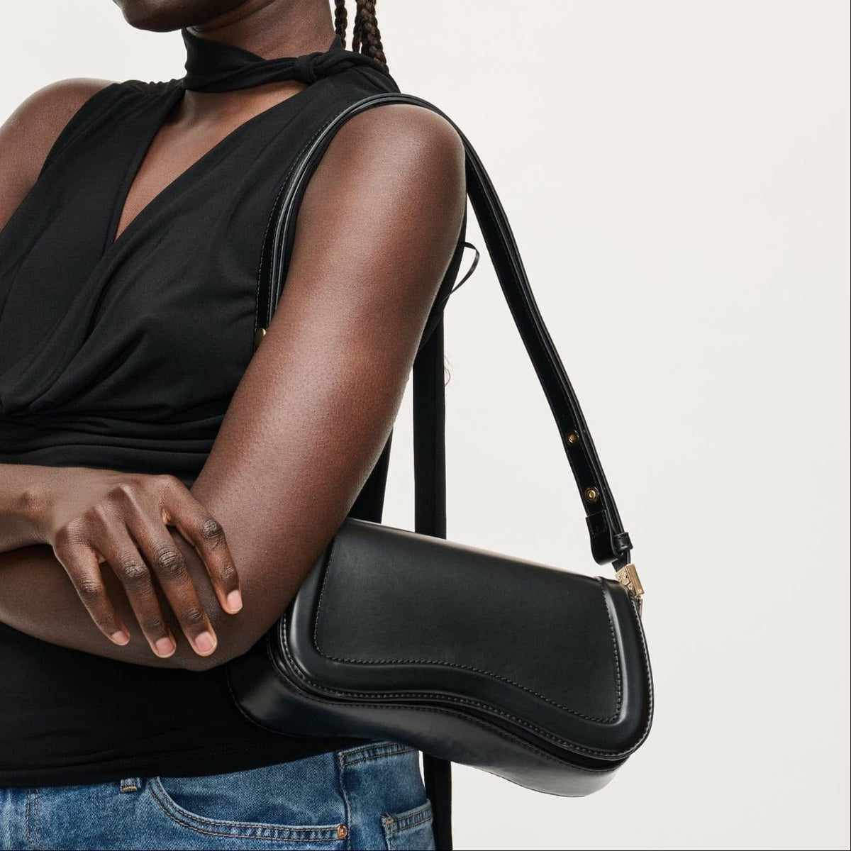 38010 Max Wave Baguette Shoulder Bag - MiMi Wholesale