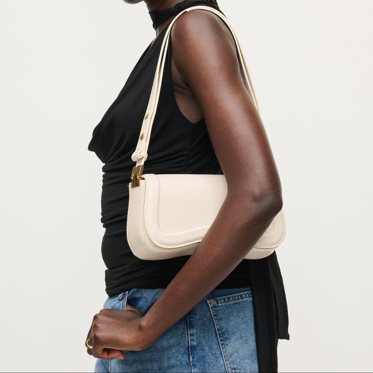 38010 Max Wave Baguette Shoulder Bag - MiMi Wholesale