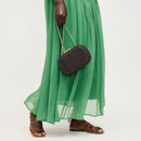 38057 Alix Straw Clutch With Chain Strap - MiMi Wholesale