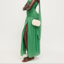 38057 Alix Straw Clutch With Chain Strap - MiMi Wholesale