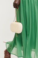 38057 Alix Straw Clutch With Chain Strap - MiMi Wholesale