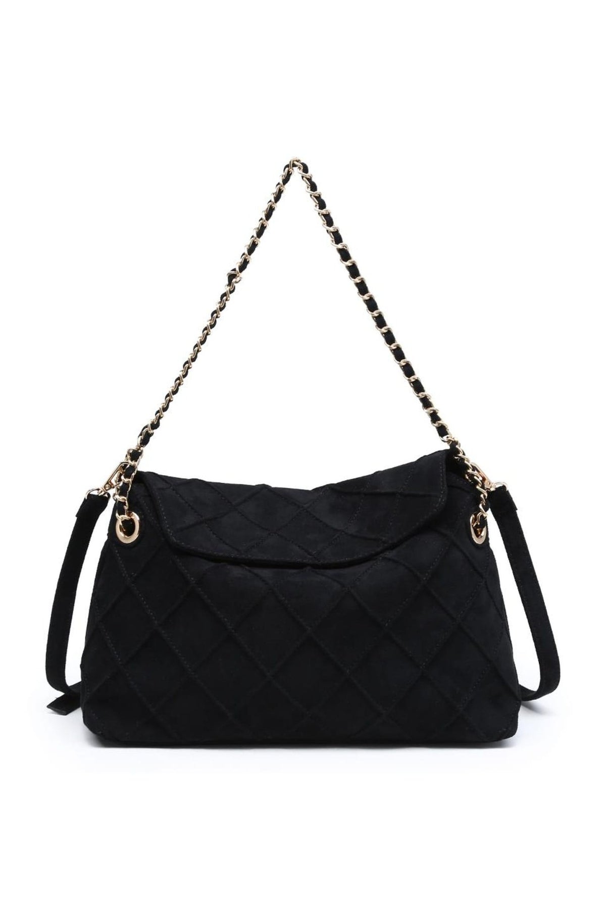 38583 Clara Crew Diamond-Quilted Shoulder Bag - MiMi Wholesale