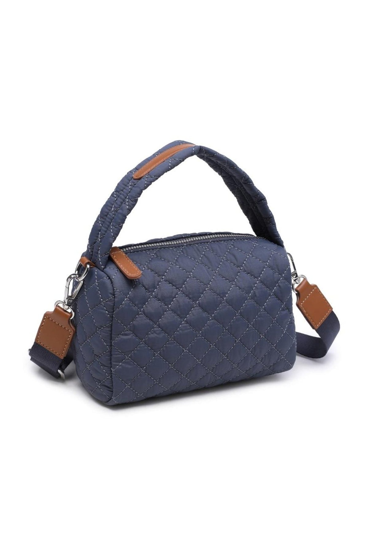 38732 Brayleigh Quilted Top-Handle Crossbody Bag - MiMi Wholesale