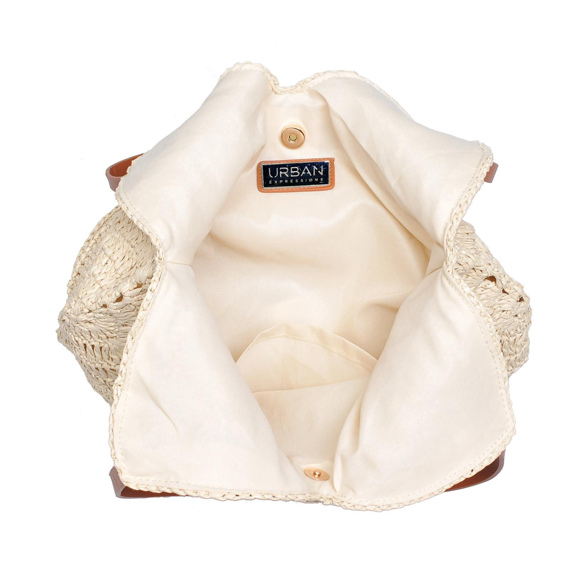 60042A Clara Crochet Straw Tote Bag - MiMi Wholesale