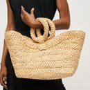 60058 Edith Straw Tote Bag - MiMi Wholesale