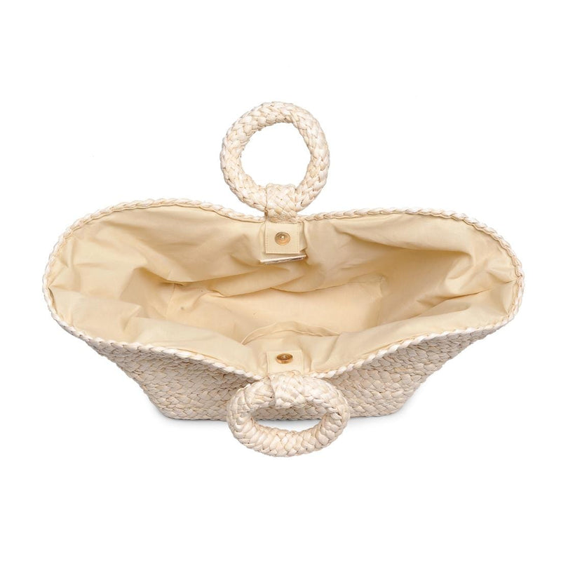 60058 Edith Straw Tote Bag - MiMi Wholesale