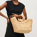 60058 Edith Straw Tote Bag - MiMi Wholesale