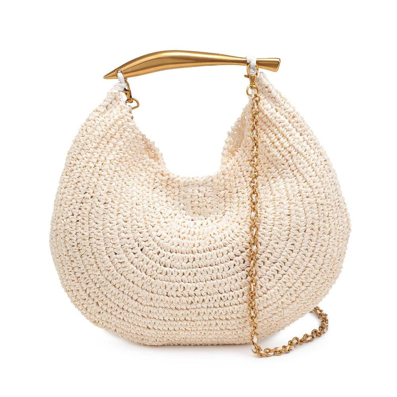 60070 Brielle Circle Straw Crossbody Bag - MiMi Wholesale