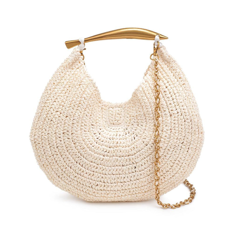 60070 Brielle Circle Straw Crossbody Bag - MiMi Wholesale