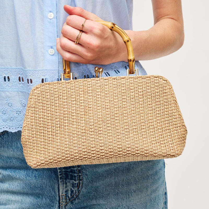 60124ST Lucy Straw Clutch/Crossbody Bag - MiMi Wholesale