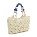 60243 Nora Straw Mini Crochet Tote Bag - MiMi Wholesale