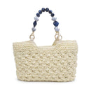 60243 Nora Straw Mini Crochet Tote Bag - MiMi Wholesale