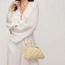 60275A Annie Straw Clutch Bag With Chain Strap - MiMi Wholesale