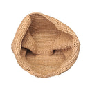 60457 Crystal Straw Hobo Tote Bag - MiMi Wholesale