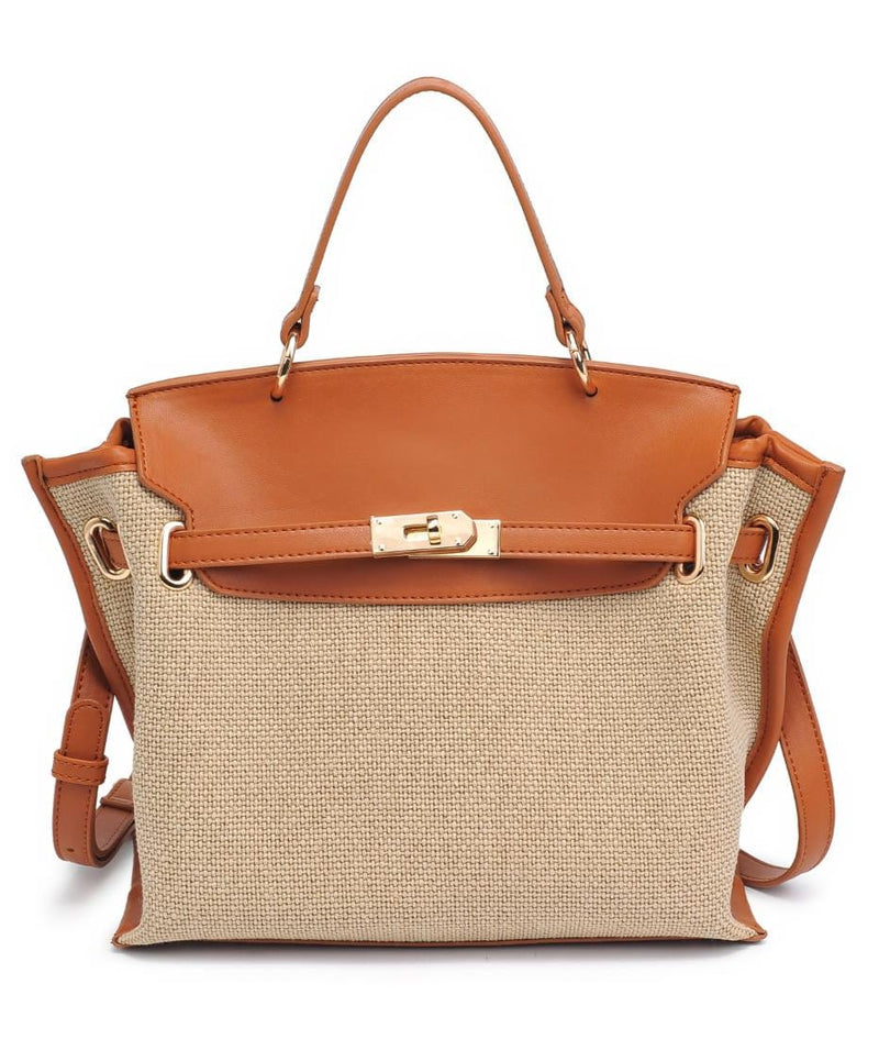 60473 Yoana Straw Satchel/Crossbody Bag - MiMi Wholesale