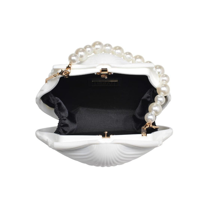 60915 Kayla Shell Pearl Handle Evening Bag - MiMi Wholesale