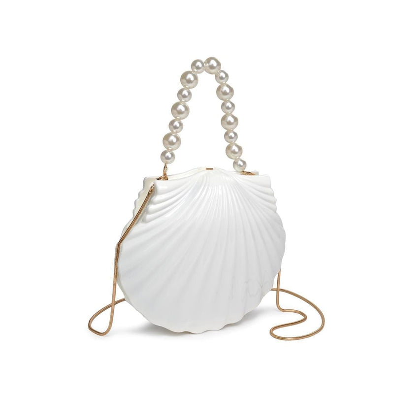 60915 Kayla Shell Pearl Handle Evening Bag - MiMi Wholesale