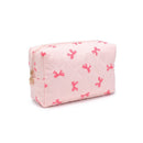 61028BOW Bow and Tell Cosmetic Travel Pouch - MiMi Wholesale