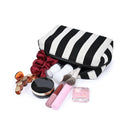 61028BS Essential Stripe Cosmetic Bag - MiMi Wholesale