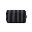 61028BS Essential Stripe Cosmetic Bag - MiMi Wholesale