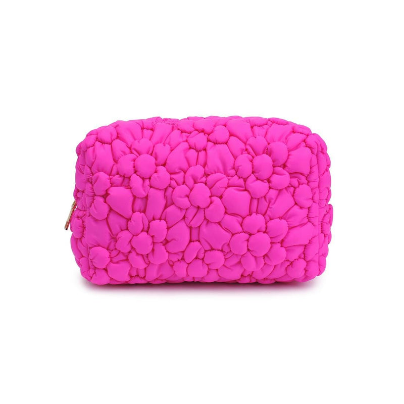 61028F Flora Pop Nylon Cosmetic Pouch - MiMi Wholesale