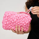 61028F Flora Pop Nylon Cosmetic Pouch - MiMi Wholesale