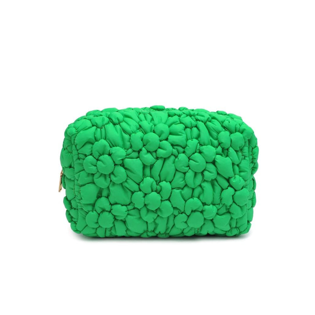 61028F Flora Pop Nylon Cosmetic Pouch - MiMi Wholesale