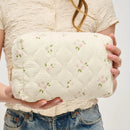 61083 Pattern Quilted Keeper Cosmetic Pouch - MiMi Wholesale