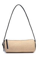 61305STML Mila Straw Cylinder Shoulder Bag - MiMi Wholesale