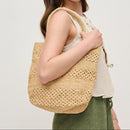 61322 Brynn Straw Tote Bag - MiMi Wholesale