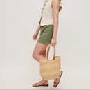 61322 Brynn Straw Tote Bag - MiMi Wholesale