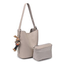 61350 Jessica Hobo Tote 2 in 1 Bag With Pouch - MiMi Wholesale