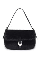 61647 Gloria Faux Fur Shoulder Bag - MiMi Wholesale