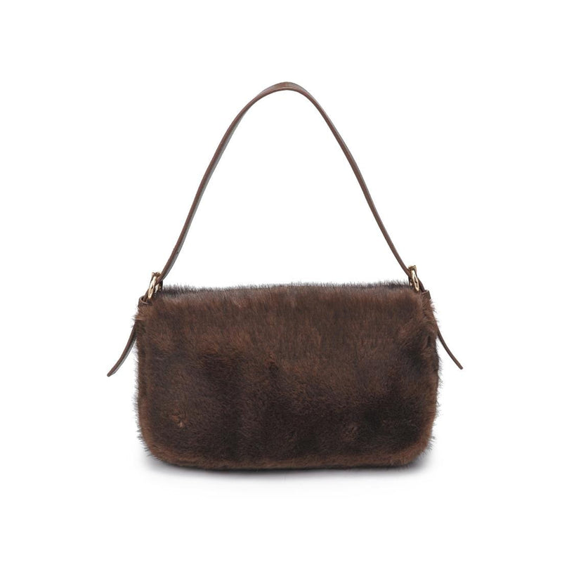 61647 Gloria Faux Fur Shoulder Bag - MiMi Wholesale