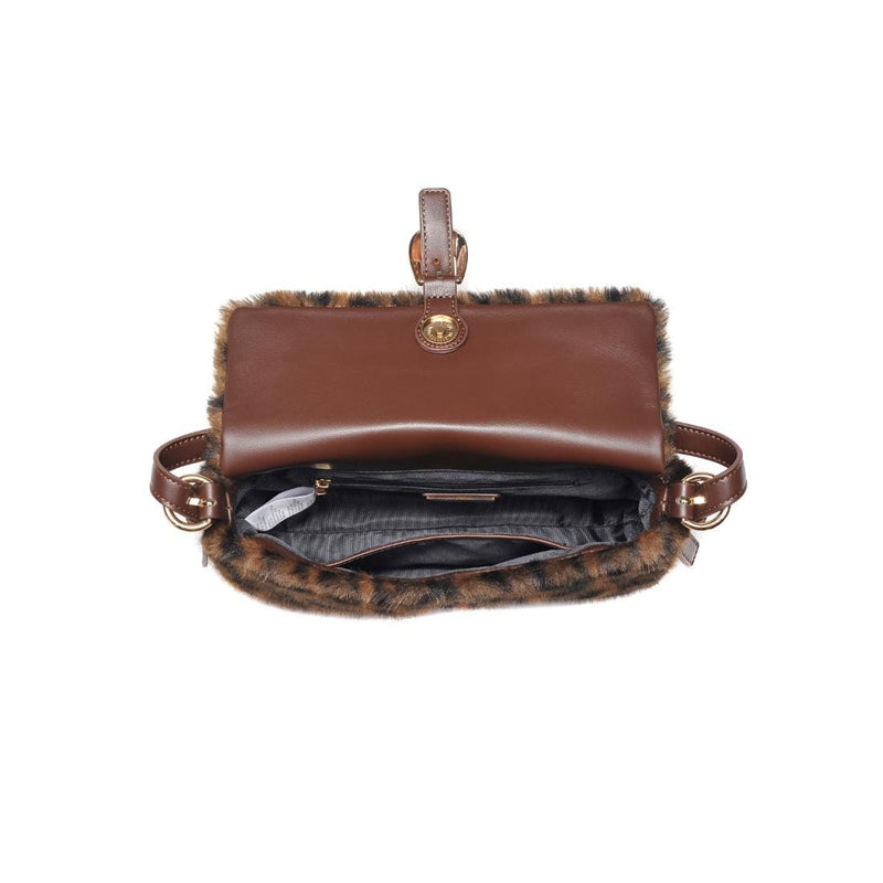 61647 Gloria Faux Fur Shoulder Bag - MiMi Wholesale
